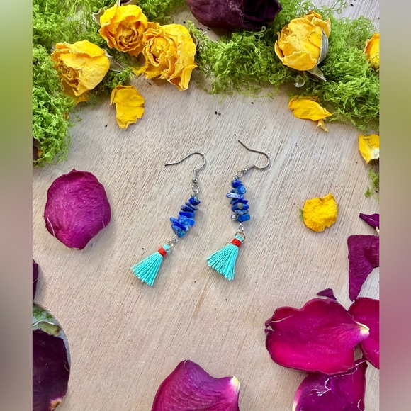 Jewelry - Handmade Lapis Lazuli Tassel Earrings | Wisdom • Truth • Spiritual Power